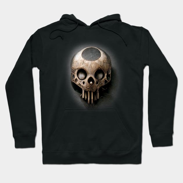 Surreal Alien Skull Artwork, Species Artwork Hoodie by maxdax